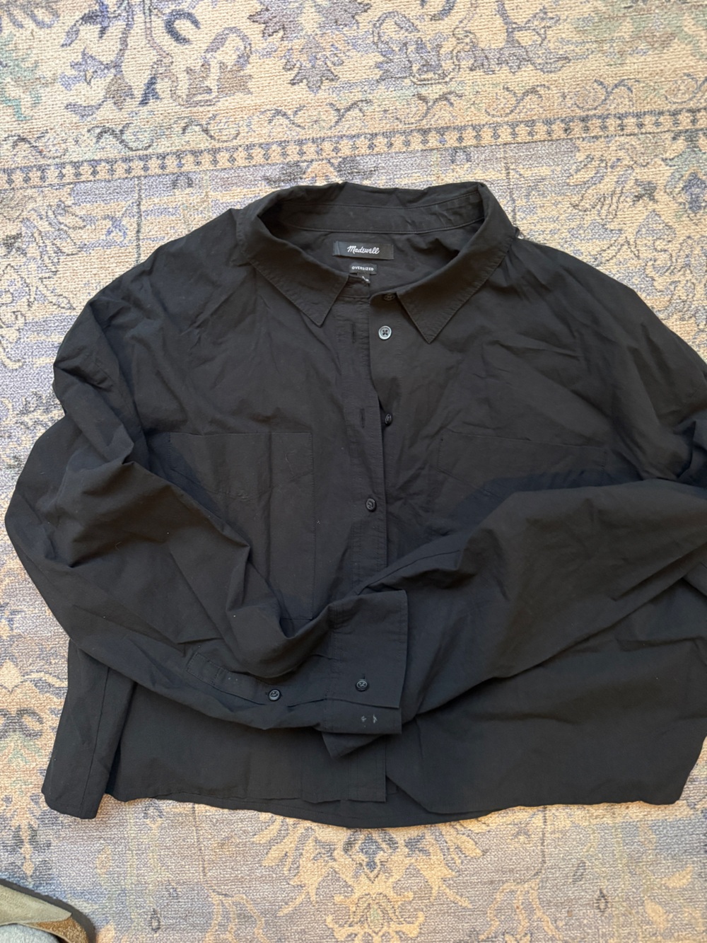 Madewell Black Lightweight Shirt Jacket